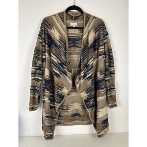 Lucky Brand Southwest Aztec Pattern Cardigan Sweater Women's‎ S Boho Chic